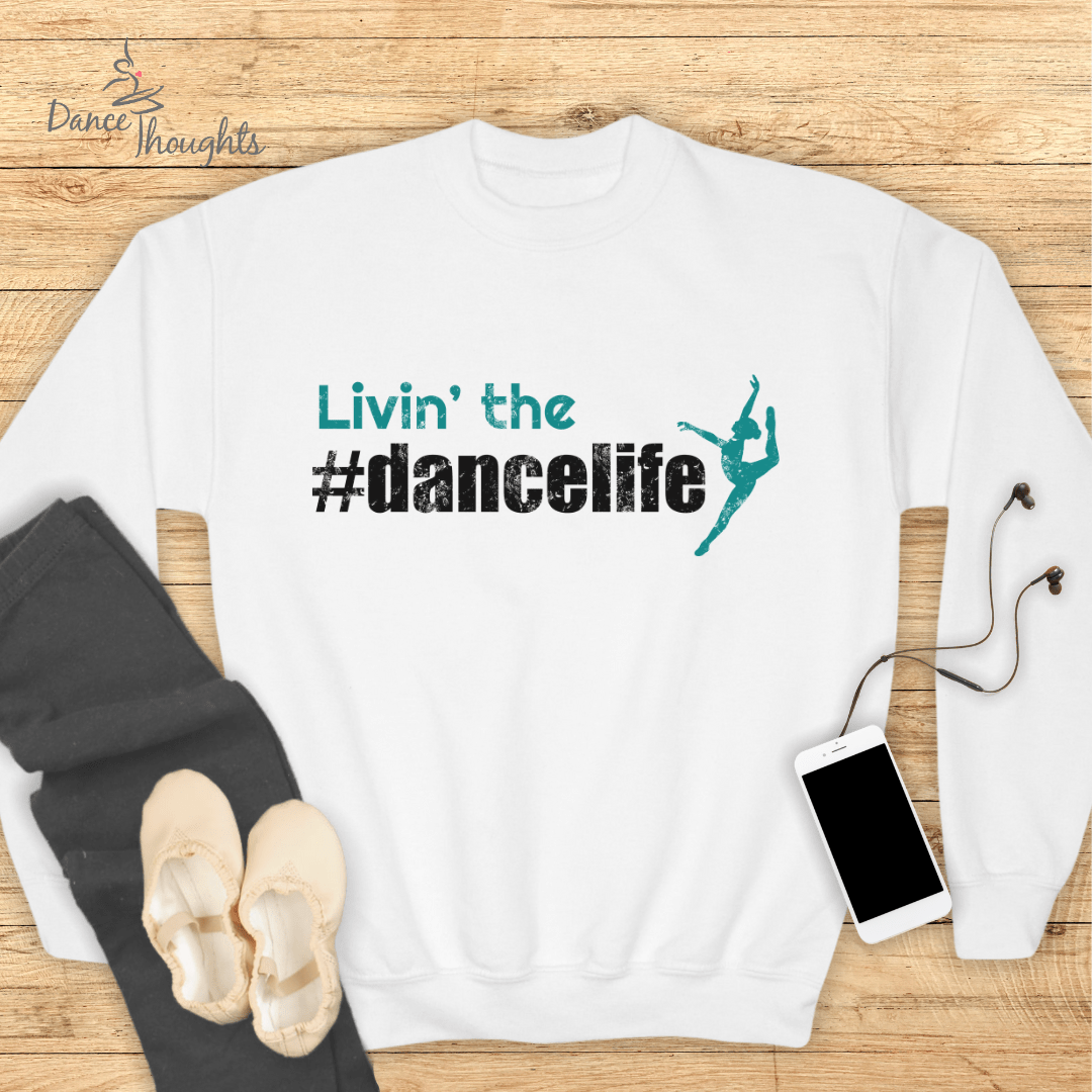 KIDS Livin' the #dancelife Sweatshirt-Kids clothes-Dance Thoughts