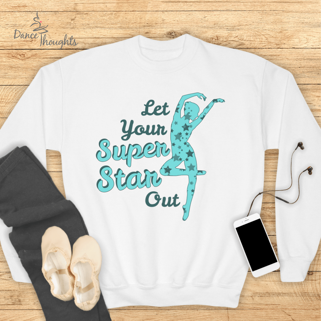 KIDS Let Your Super Star Out Sweatshirt-Kids clothes-Dance Thoughts