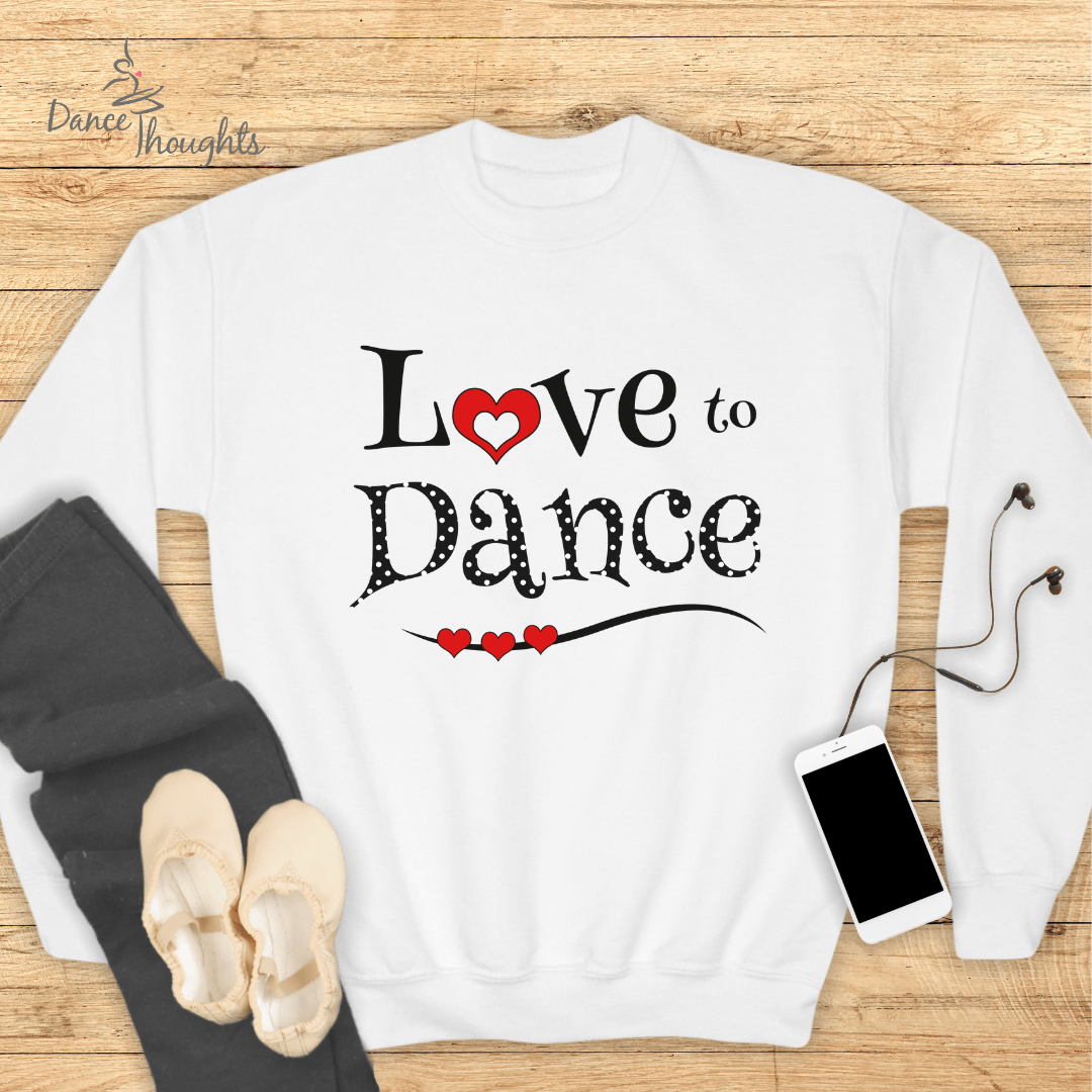 KIDS Love To Dance Sweatshirt-Kids clothes-Dance Thoughts