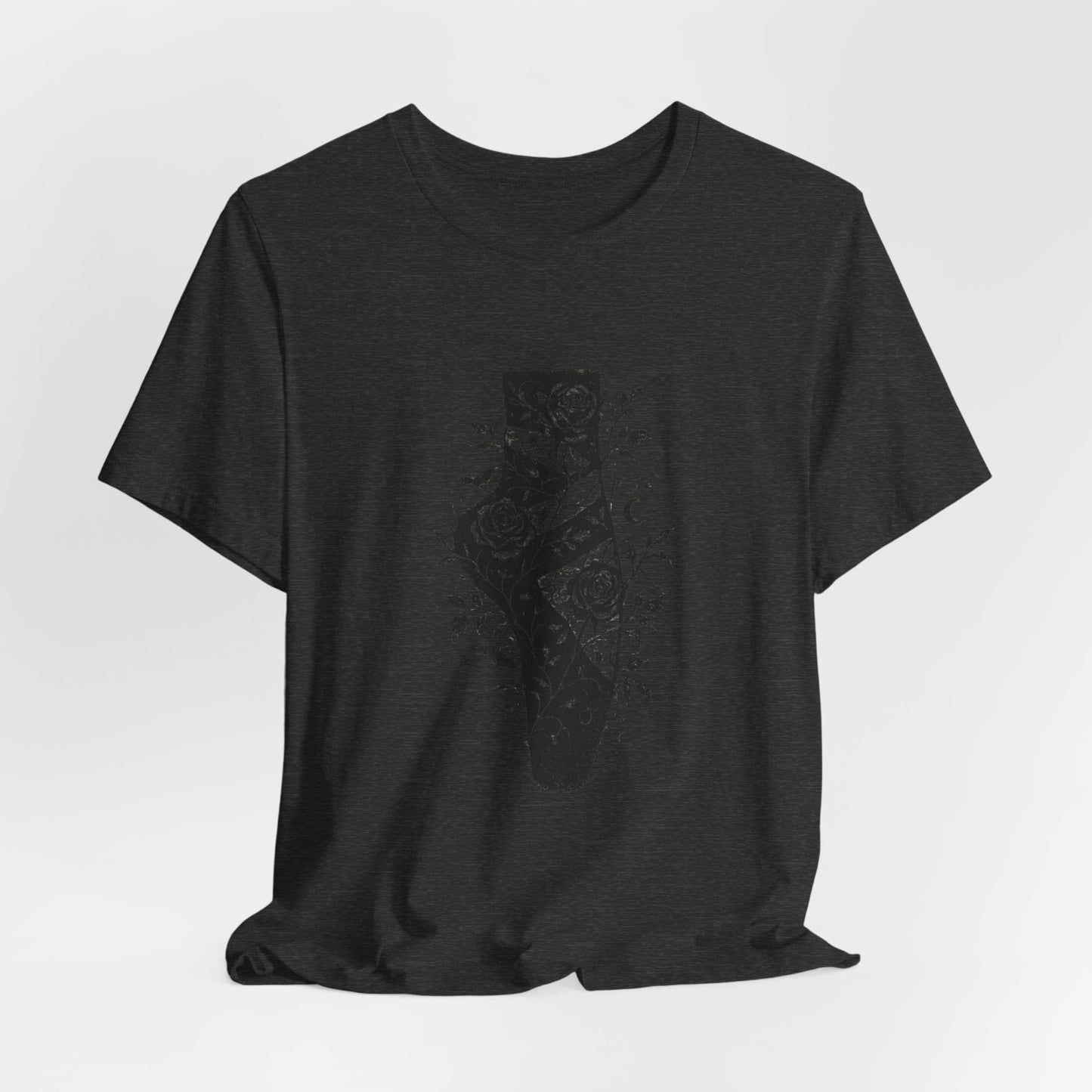 Gothic Floral Pointe Shoe Halloween T-shirt
