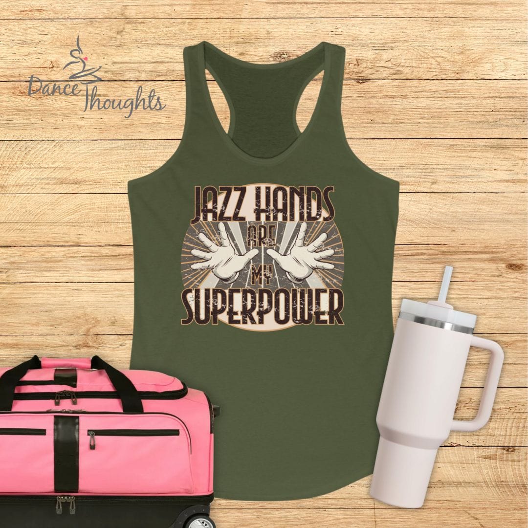 Jazz Hands Are My Super Power Tank Top-Tank Top-Dance Thoughts