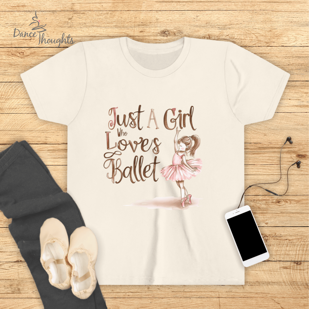 KIDS Just A Girl Who Loves Ballet T-shirt-Kids clothes-Dance Thoughts