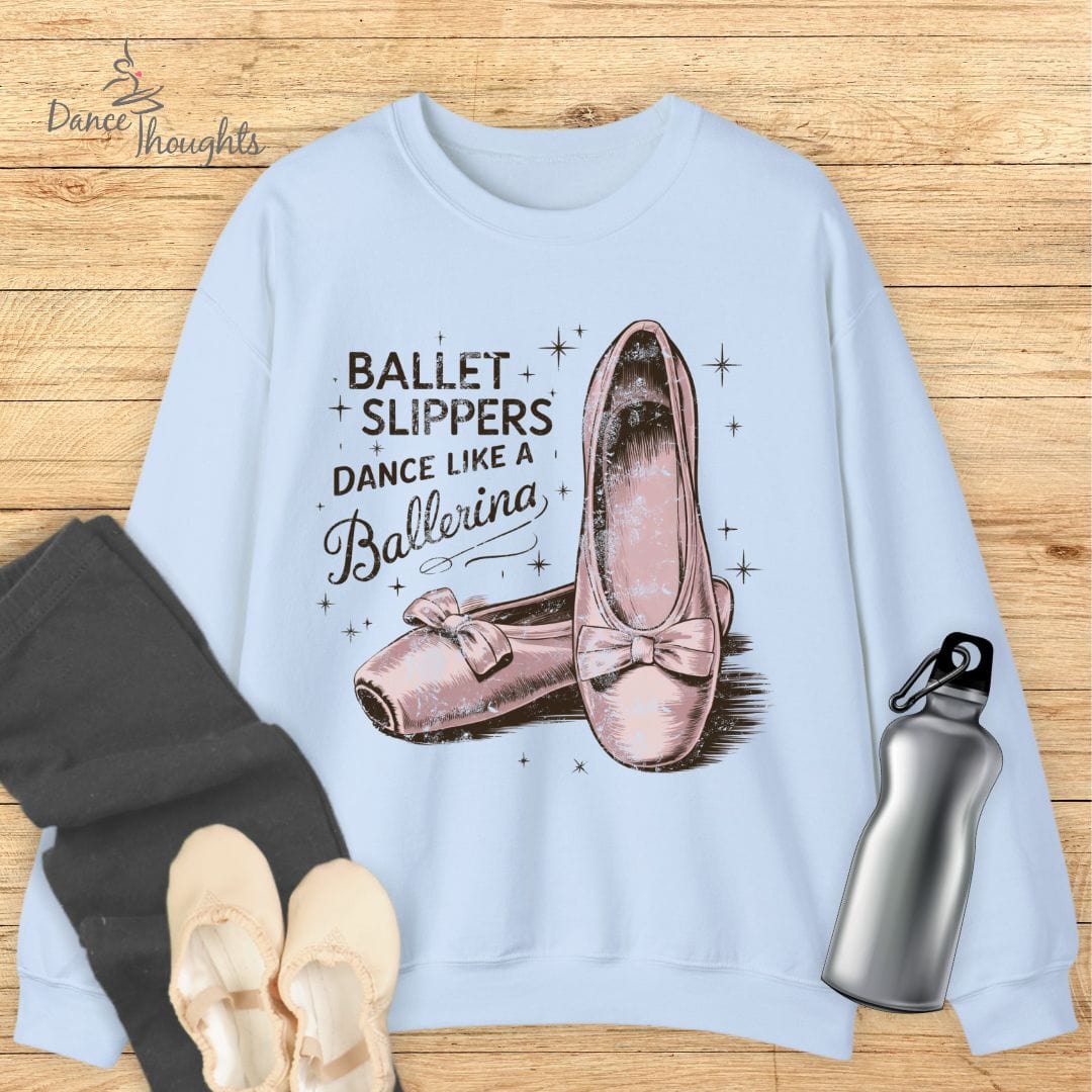 Vintage Ballet Slippers Sweatshirt-Sweatshirt-Dance Thoughts