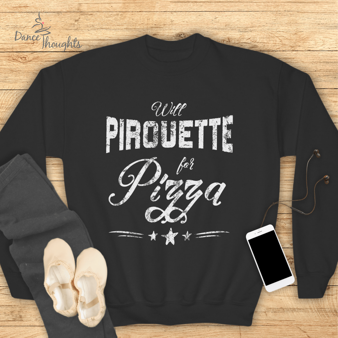 KIDS Pirouette For Pizza Sweatshirt-Kids clothes-Dance Thoughts
