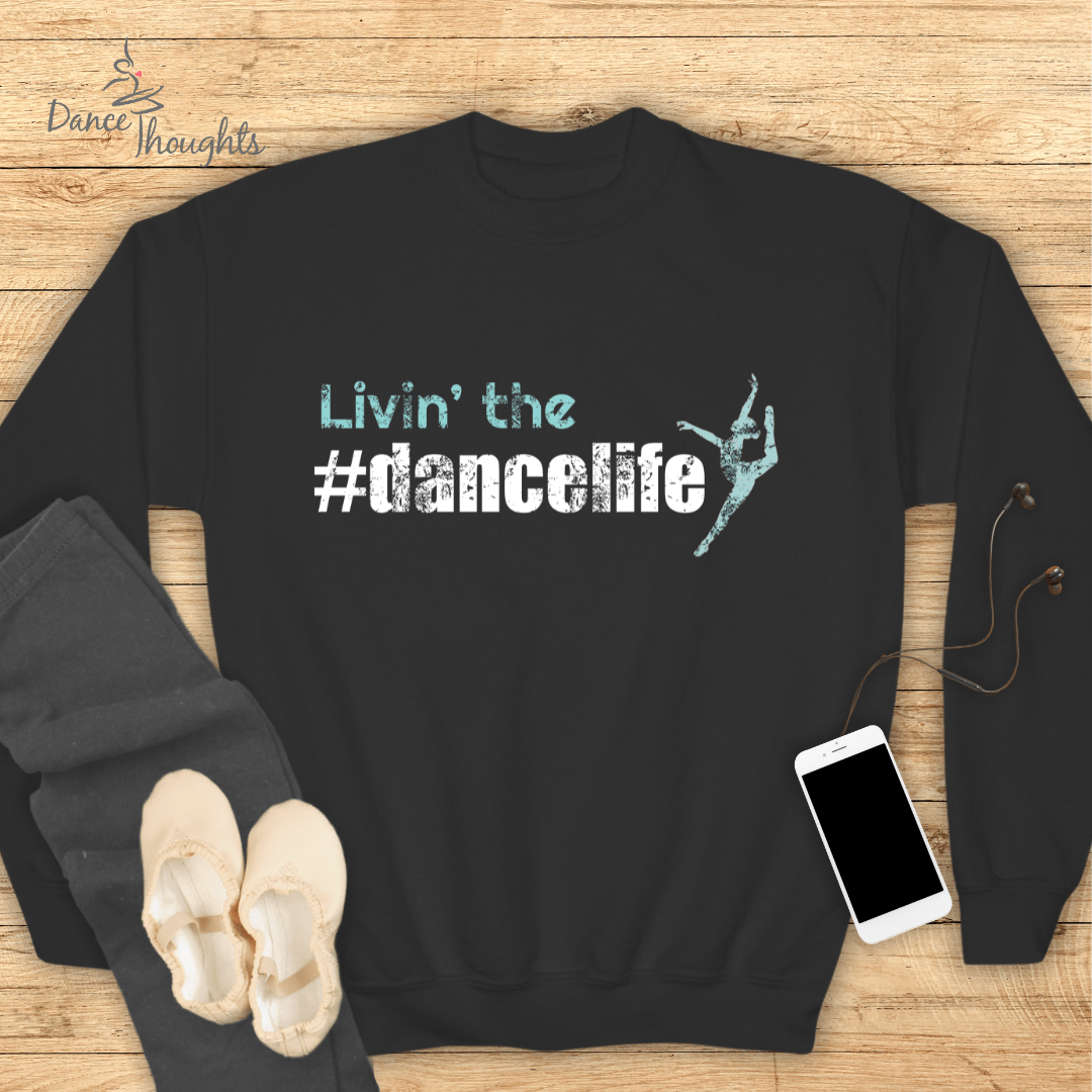 KIDS Livin' the #dancelife Sweatshirt-Kids clothes-Dance Thoughts