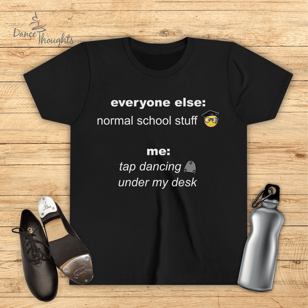 KIDS Tap Dancing Under My Desk T-Shirt-Kids clothes-Dance Thoughts