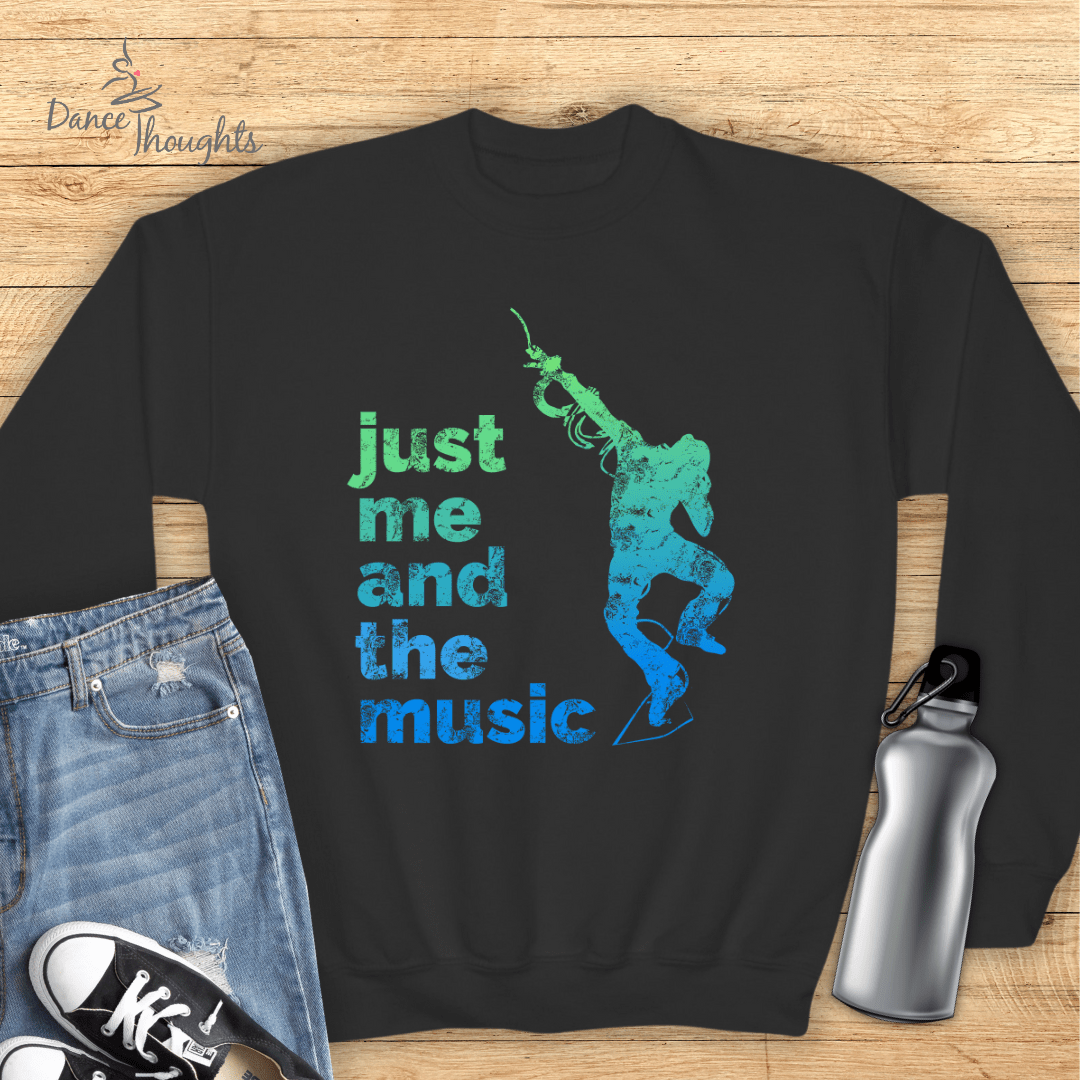 KIDS Just Me And The Music Sweatshirt-Kids clothes-Dance Thoughts