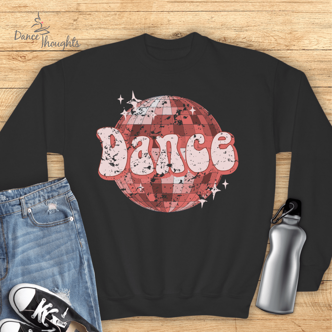 KIDS Groovy Disco Ball Dance Sweatshirt-Kids clothes-Dance Thoughts