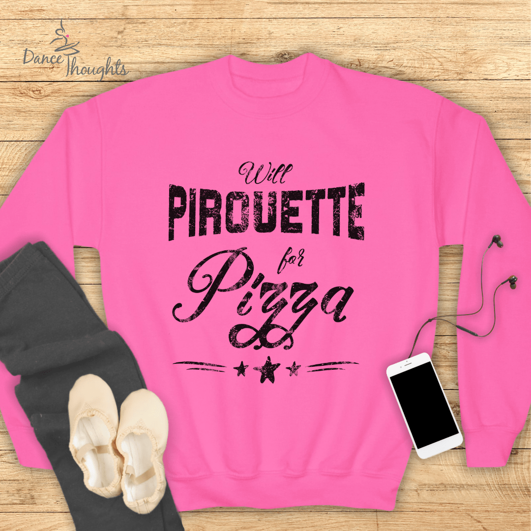 KIDS Pirouette For Pizza Sweatshirt-Kids clothes-Dance Thoughts