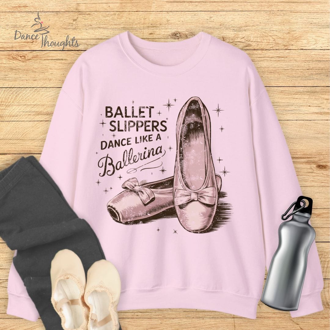 Vintage Ballet Slippers Sweatshirt-Sweatshirt-Dance Thoughts