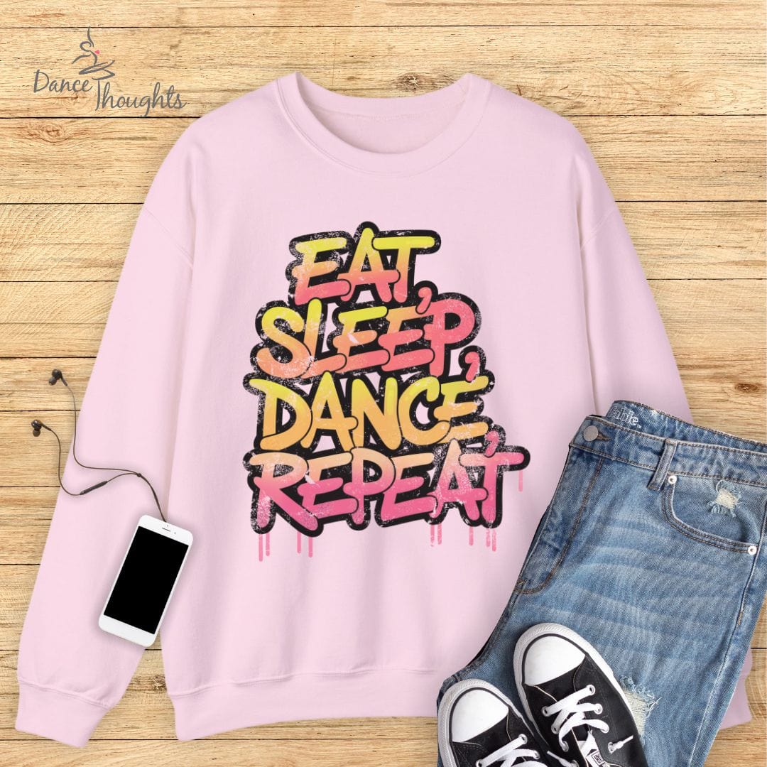 Eat, Sleep, Dance, Repeat Sweatshirt-Sweatshirt-Dance Thoughts