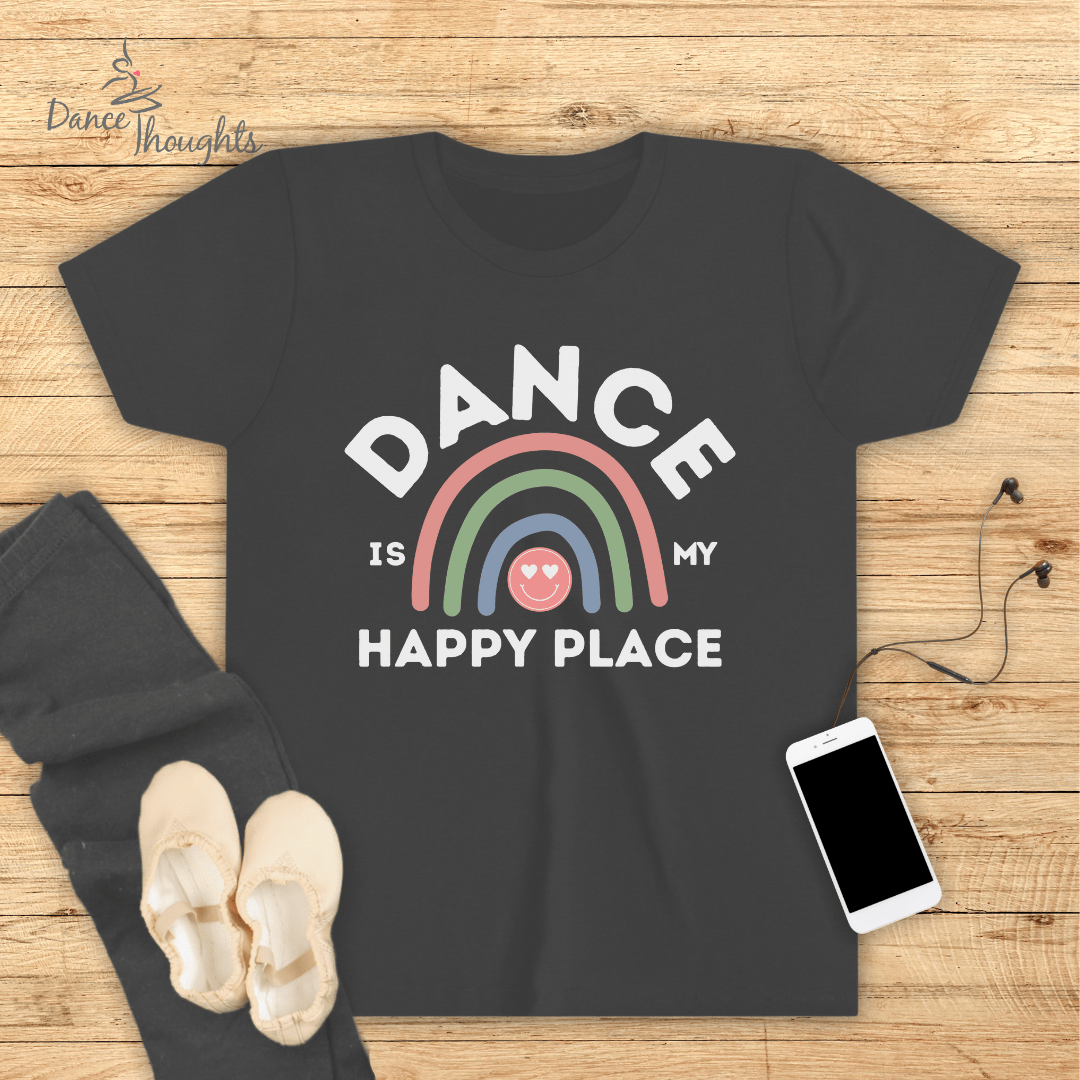KIDS Dance Is My Happy Place T-shirt-Kids clothes-Dance Thoughts
