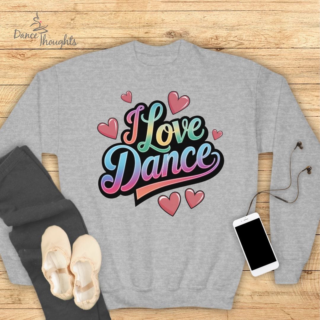 KIDS I Love Dance Sweatshirt-Kids clothes-Dance Thoughts