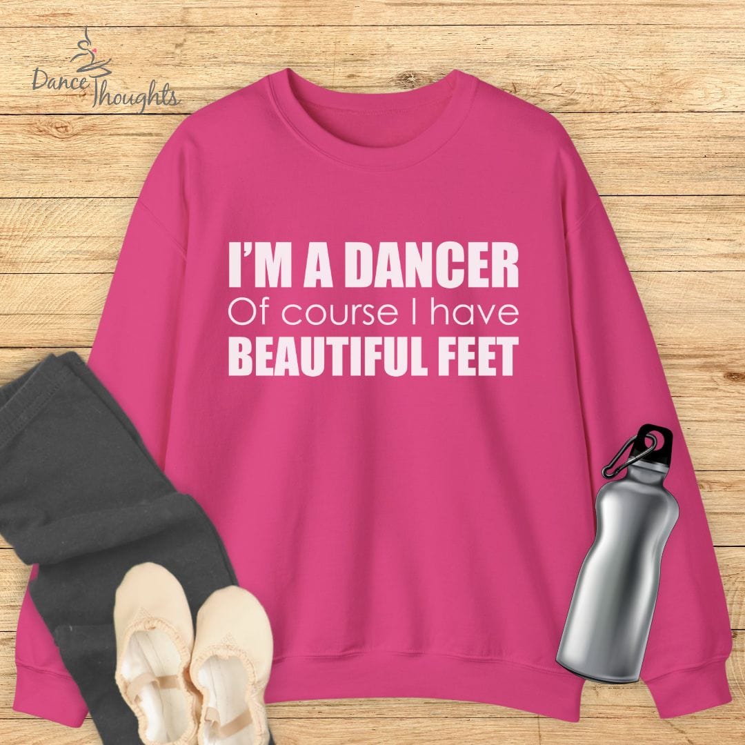 Beautiful Feet Sweatshirt-Sweatshirt-Dance Thoughts