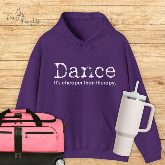 Dance, Cheaper Than Therapy Hoodie-Hoodie-Dance Thoughts