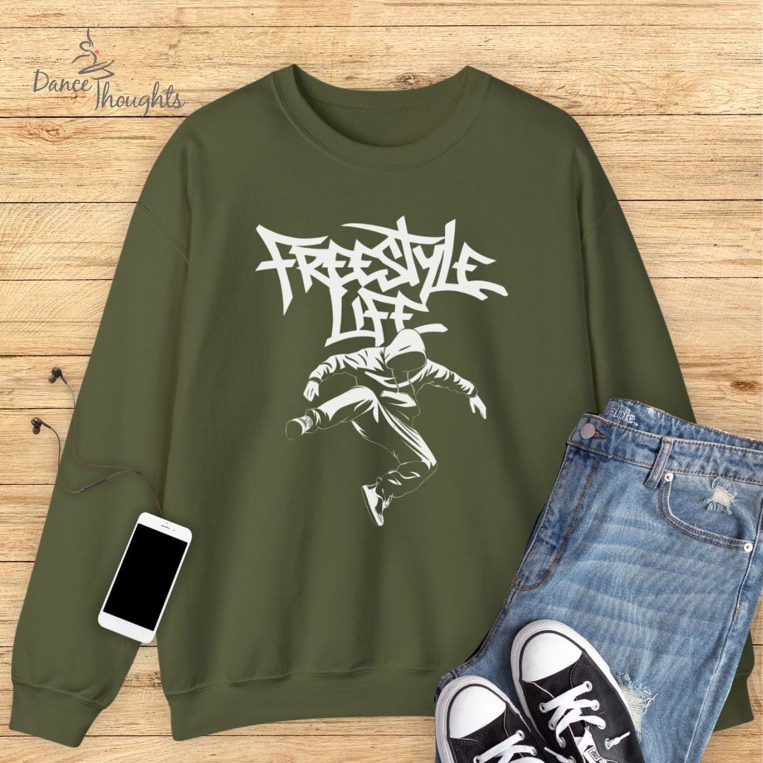 Freestyle Life Sweatshirt-Sweatshirt-Dance Thoughts
