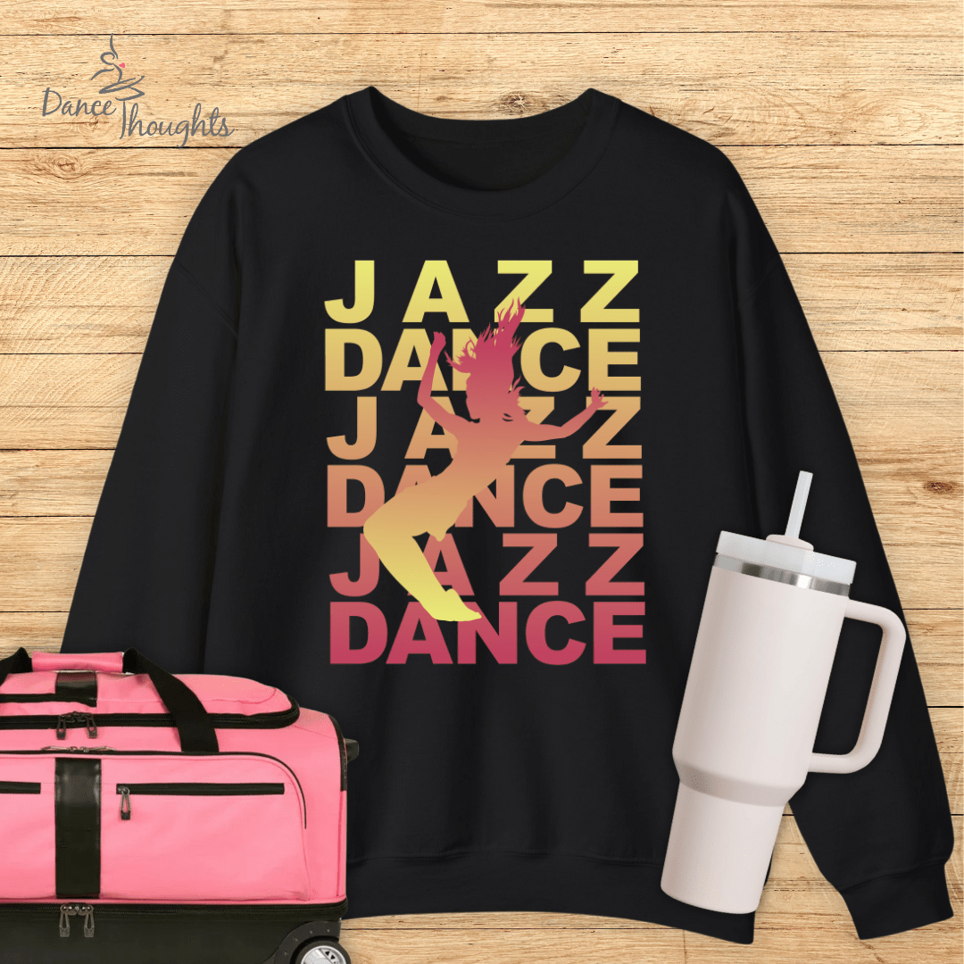 Jazz Dance Silhouette Sweatshirt-Sweatshirt-Dance Thoughts