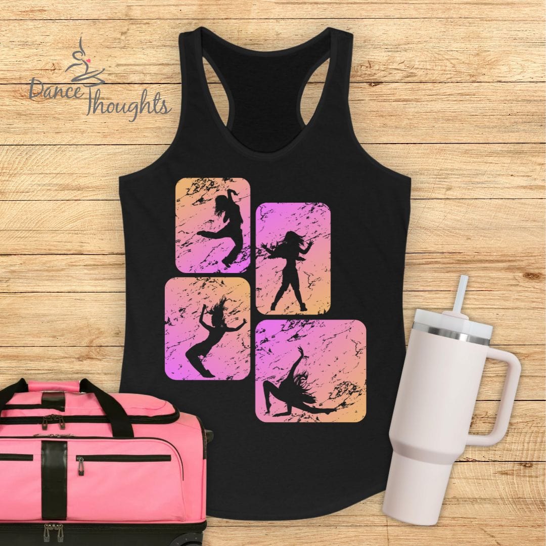 Jazz Dance Silhouettes Tank Top-Tank Top-Dance Thoughts