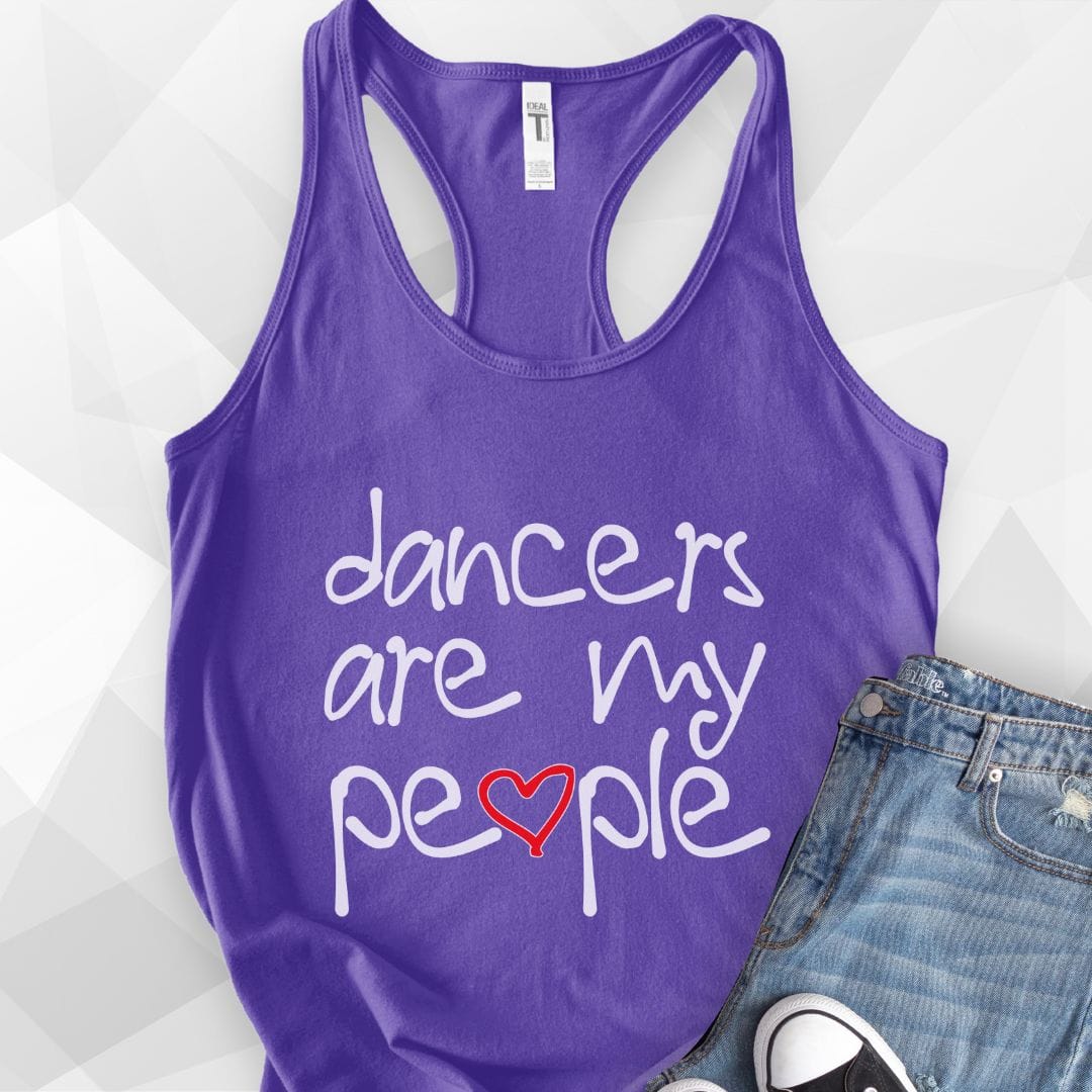 Dancers Are My People Tank Top - Solid Purple Rush