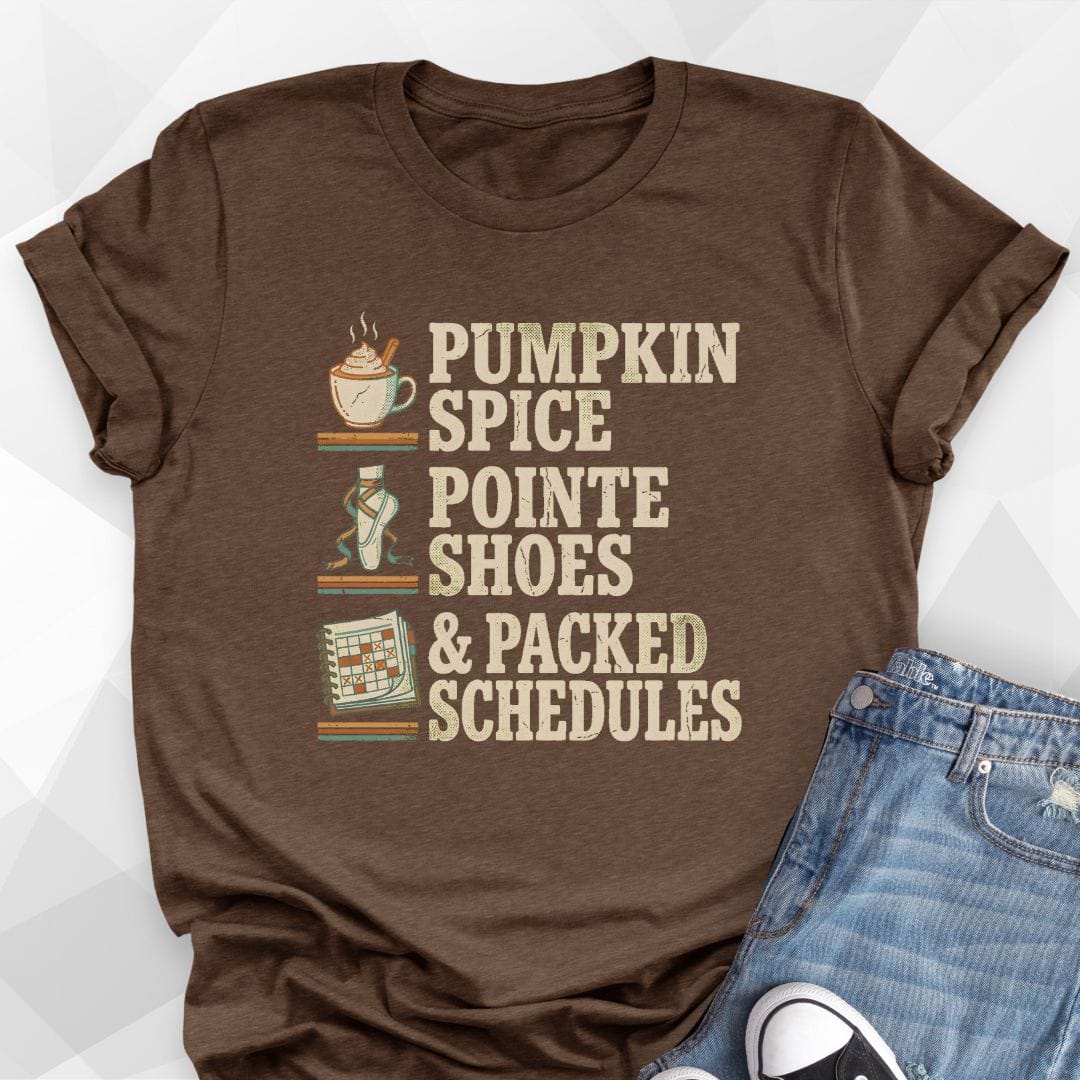 Pumpkin Spice & Pointe Shoes T-Shirt