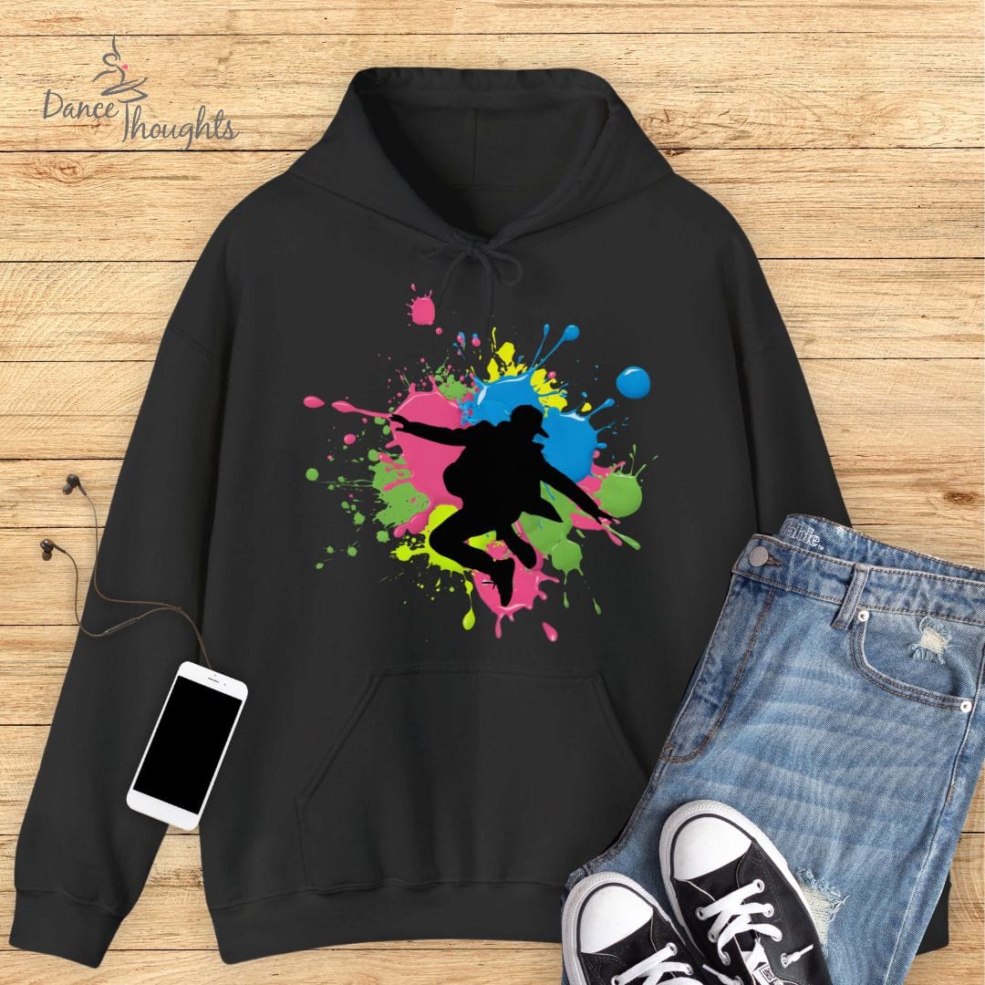 Hip-Hop Paint Splatter Hoodie-Hoodie-Dance Thoughts
