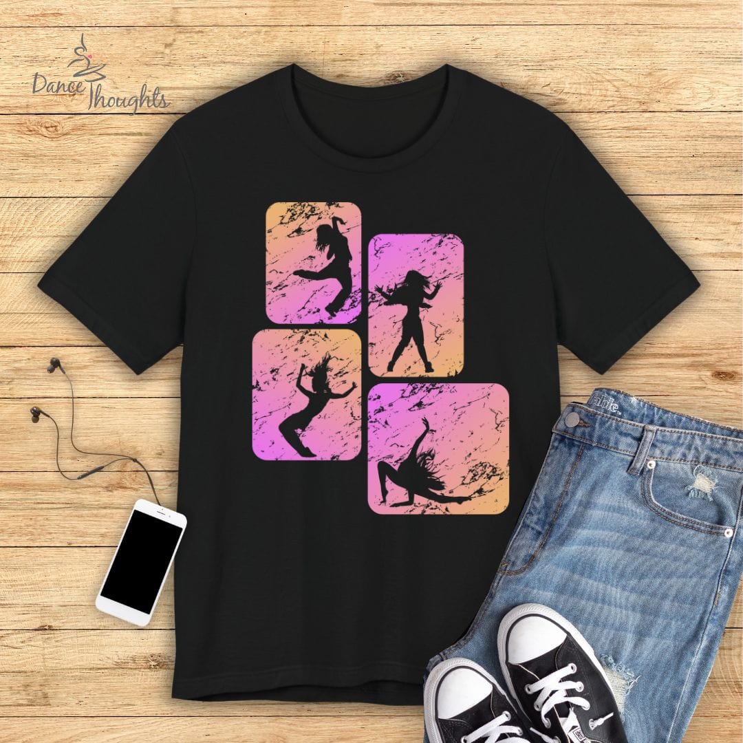 Jazz Dance Silhouettes T-Shirt-T-Shirt-Dance Thoughts