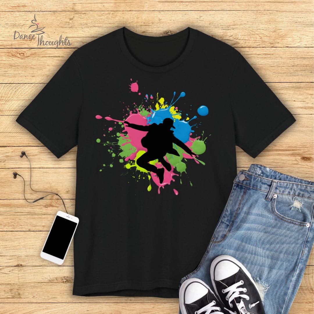 Hip-Hop Paint Splatter T-shirt-T-Shirt-Dance Thoughts