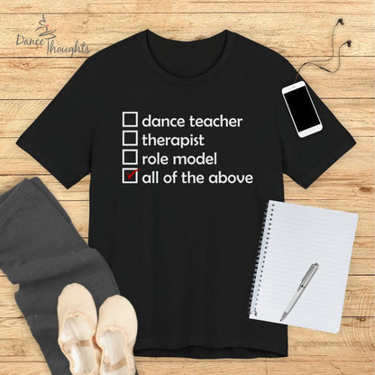 Dance Teacher Checklist T-shirt