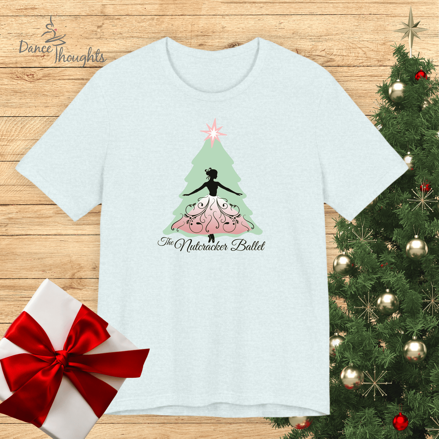 Nutcracker Christmas Tree Design T-shirt