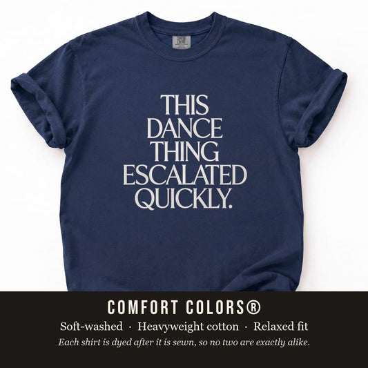 True Navy Comfort Colors flat lay