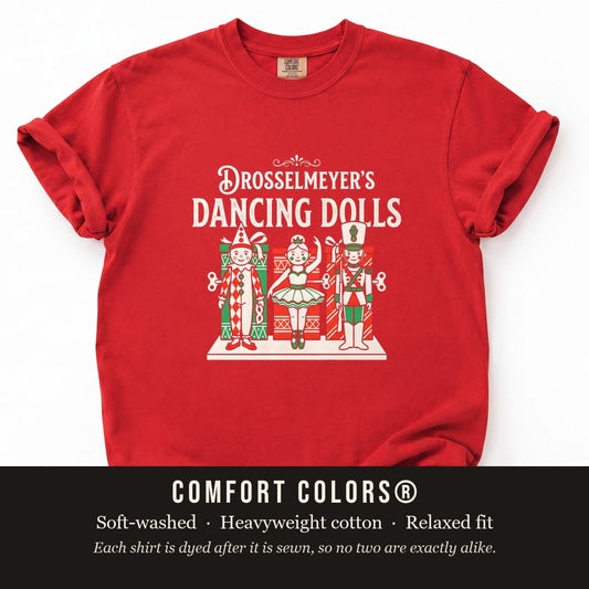 Red Comfort Colors flat lay