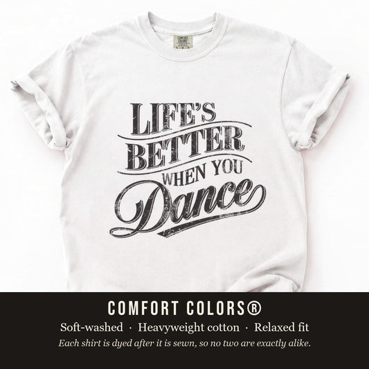 White Comfort Colors flat lay