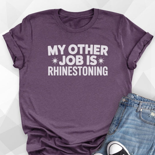 Rhinestoning T-shirt