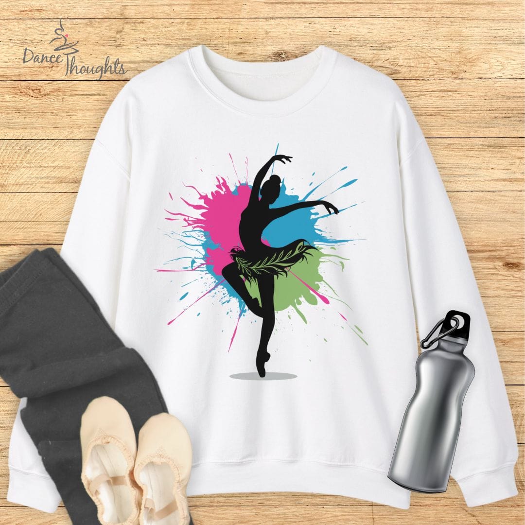 Retro Paint Splatter Dance Sweatshirt