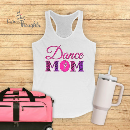 90's Zebra Print Dance Mom Tank Top