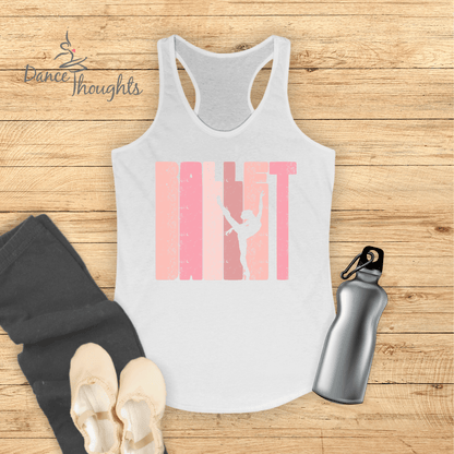 Ballet Arabesque Silhouette Tank Top