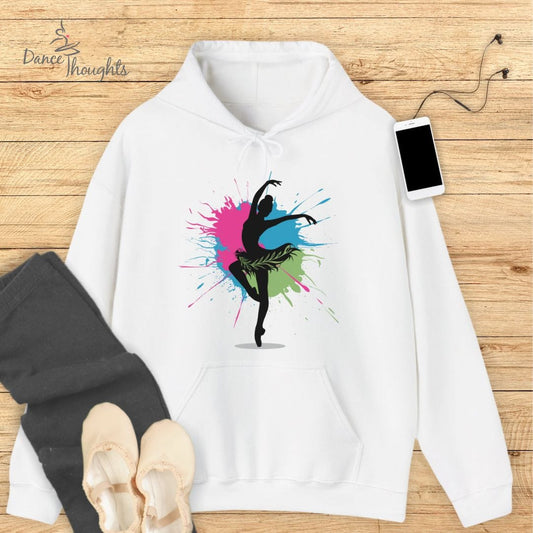 Retro Paint Splatter Dance Hoodie