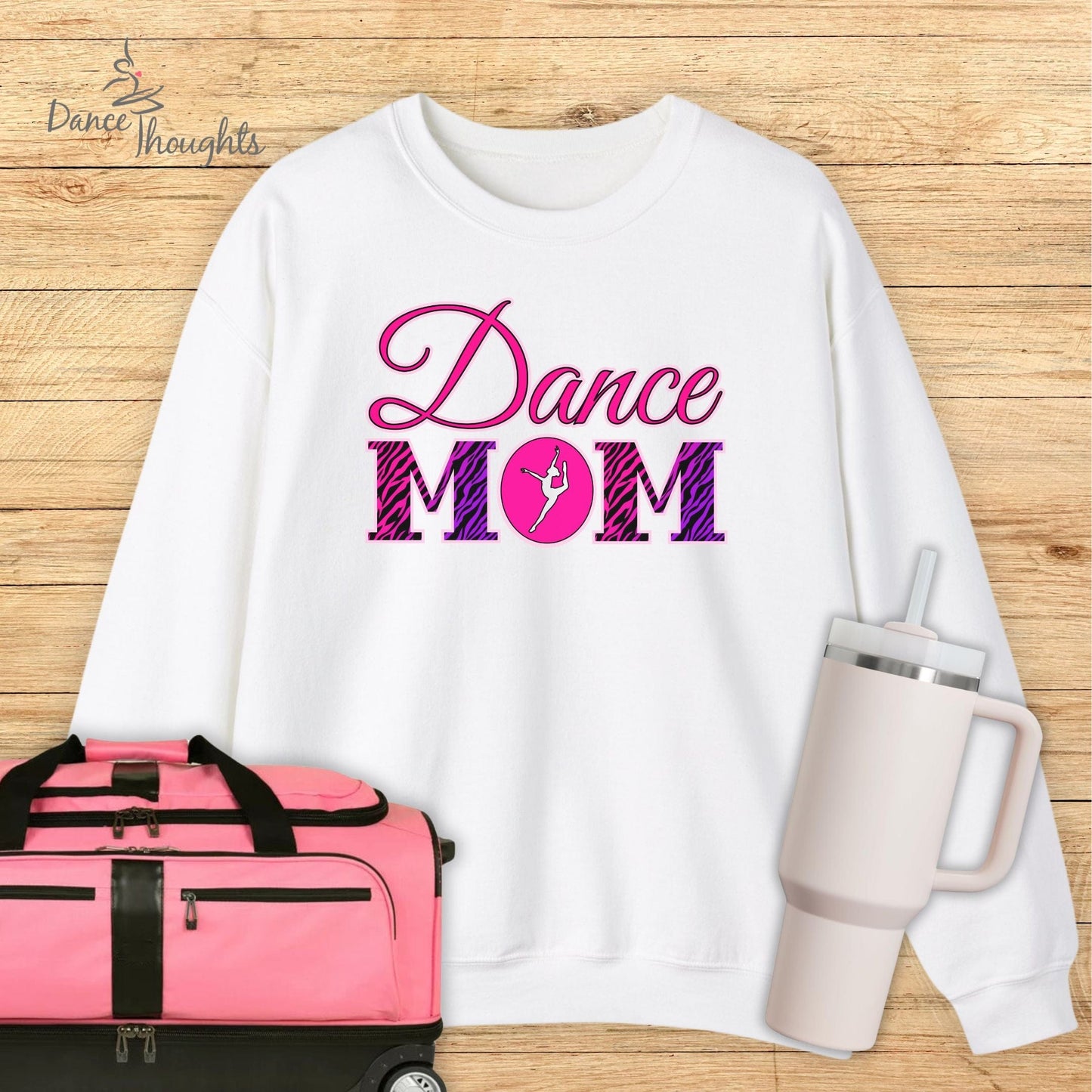 90's Zebra Print Dance Mom Sweatshirt