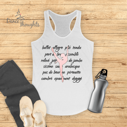 Ballet Terminology Tank Top