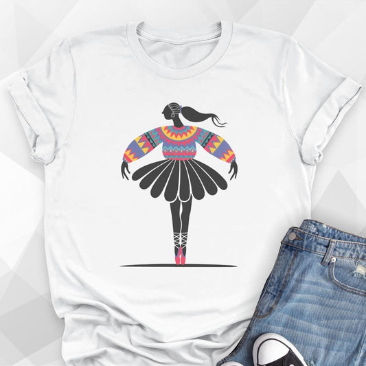 Folk Art Ballerina T-shirt