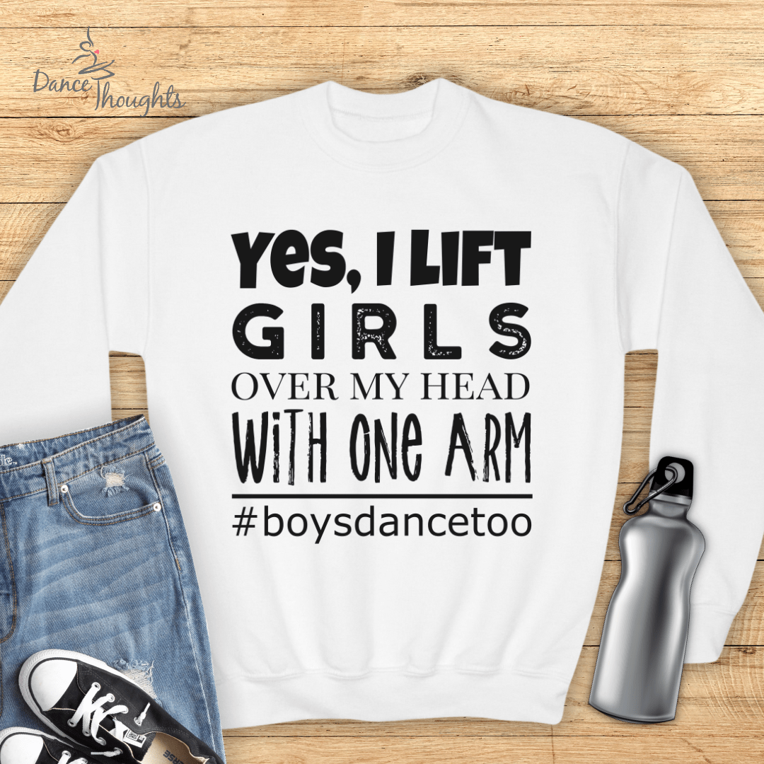 KIDS Yes I Lift. Girls. With One Arm Sweatshirt