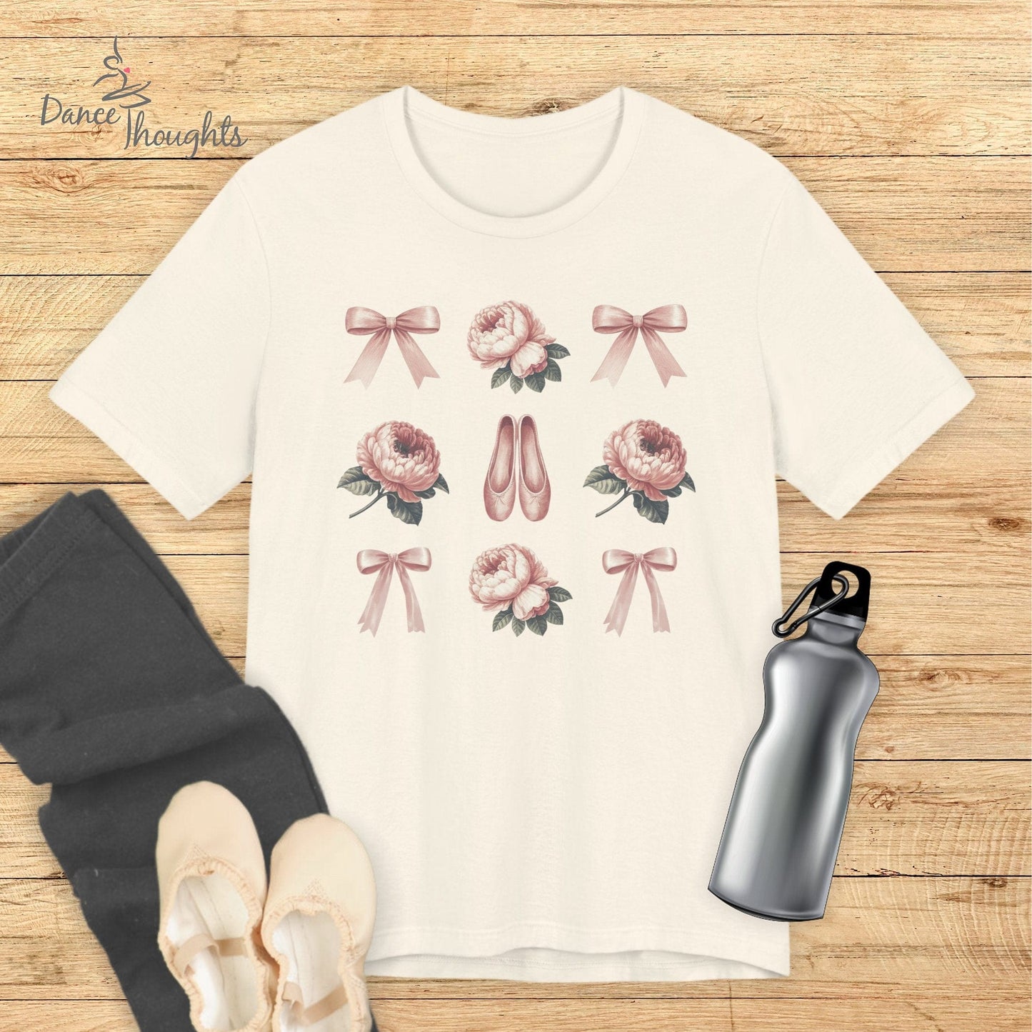 Ballet Flowers Grid T-shirt