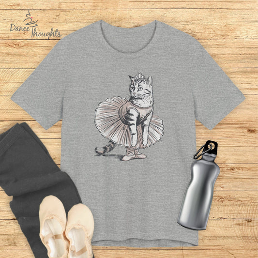 Ballet Cat T-shirt-T-Shirt-Dance Thoughts