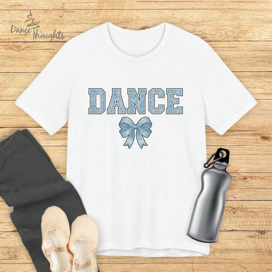 Blue Dance Bow T-shirt-T-Shirt-Dance Thoughts