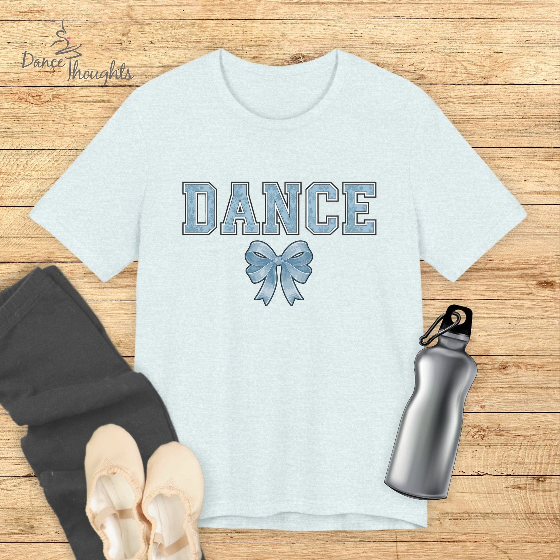 Blue Dance Bow T-shirt-T-Shirt-Dance Thoughts