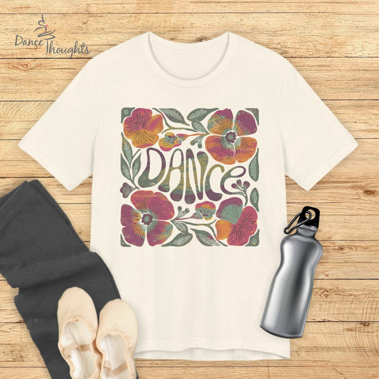 BOHO Dance Flowers T-shirt-T-Shirt-Dance Thoughts