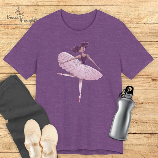 Purple Anime Ballerina T-shirt