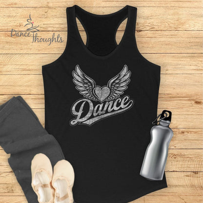 Heart With Wings Tank Top-Tank Top-Dance Thoughts