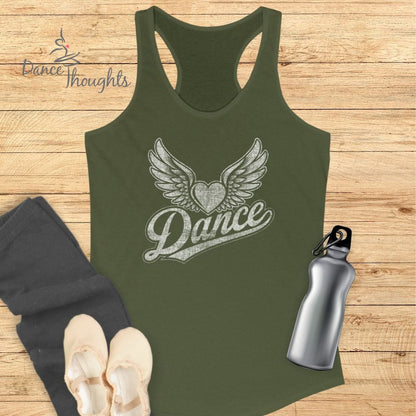 Heart With Wings Tank Top-Tank Top-Dance Thoughts