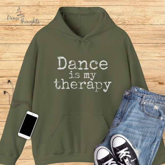 Dance Is My Therapy Hoodie-Hoodie-Dance Thoughts
